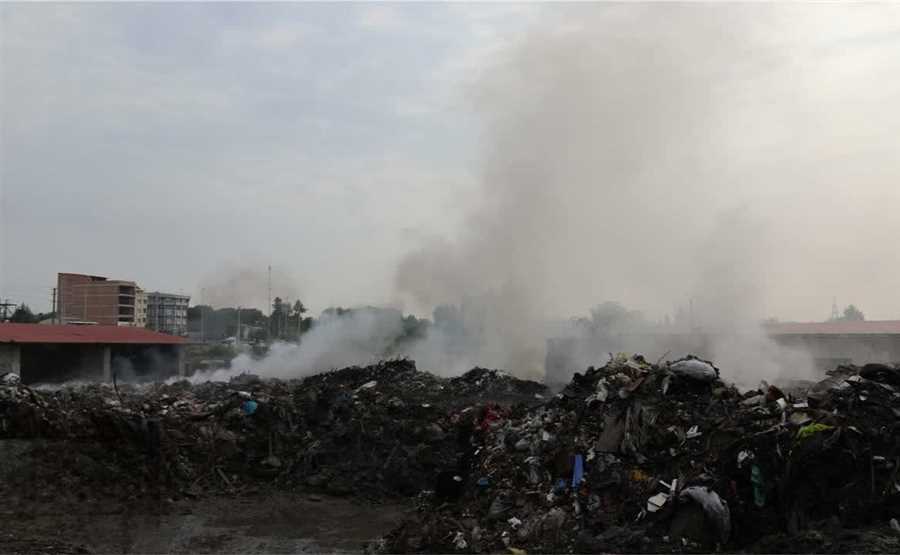  آتش‌سوزی زباله‌ها این‌بار در ساری
