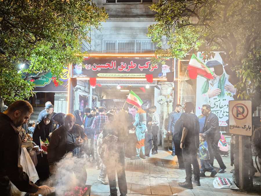 چراغ موکب "طریق الحسین" روشن است + تصاویر