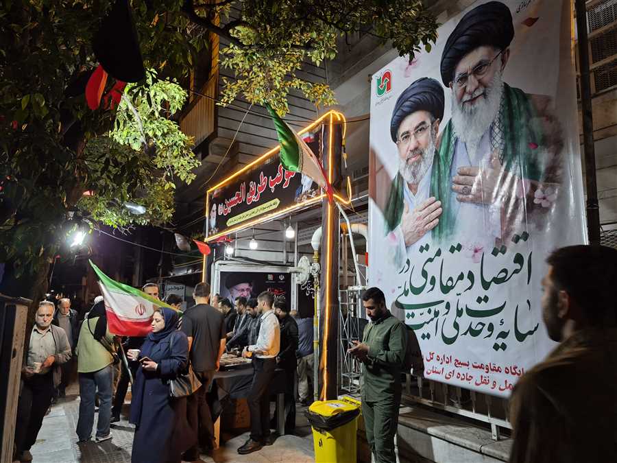 چراغ موکب "طریق الحسین" روشن است + تصاویر