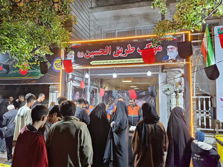 چراغ موکب "طریق الحسین" روشن است + تصاویر