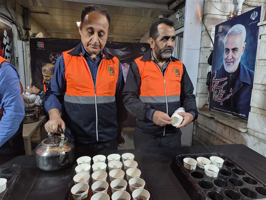 چراغ موکب "طریق الحسین" روشن است + تصاویر