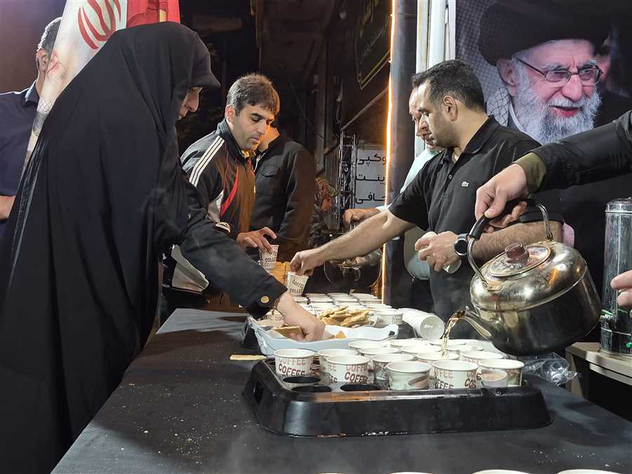 چراغ موکب "طریق الحسین" روشن است + تصاویر