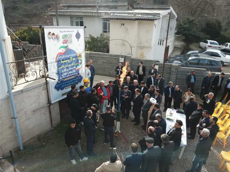گاز سه روستای مرزن‌آباد روشن شد